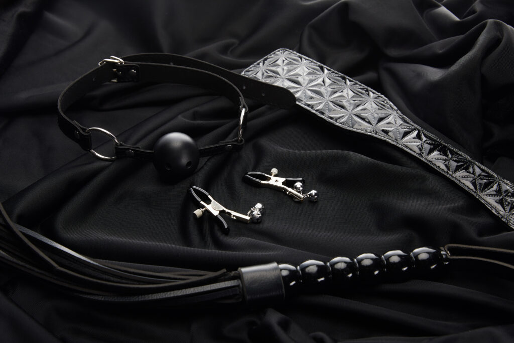 Various BDSM implements and toys attractively displayed on a dark background  Free Chat and Forums
